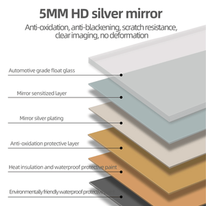 Specchio Angolare Smussato di Alta Qualità 60x15 Pollici per Soggiorno, Camera da Letto, Guardaroba, da Appendere, Spessore 5mm con Bordo a S - Product Image 5