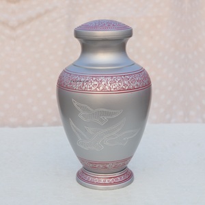 Urne funéraire pour cendres humaines de haute qualité, en aluminium émaillé, traditionnelle, personnalisée, moderne, durable, pour adultes - Product Image 1