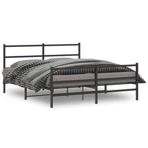 Base de Cama de Acero con Recubrimiento en Polvo Negro de 60x79 Pulgadas, Camas Metálicas - Product Image 1