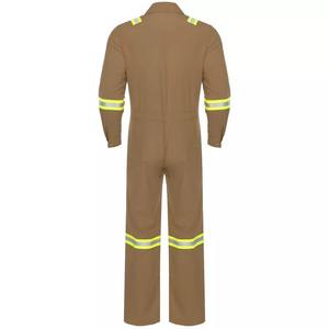 Wholesale <b>Waterproof</b> Polyester/Cotton High Visibility Reflective Safety Coveralls LED Flash for High Safety <b>Work</b> Environments - Product Image 4