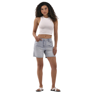 Shorts en jean respirant en coton de qualité supérieure pour femme, taille adulte, avec fermeture boutonnée, style streetwear, pour filles - Product Image 3