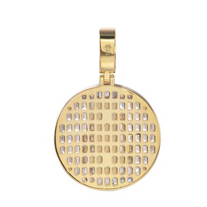 Pendentif religieux personnalisé en argent 925 plaqué or avec moissanite et zircon, motif Jésus, pour homme - Product Image 6
