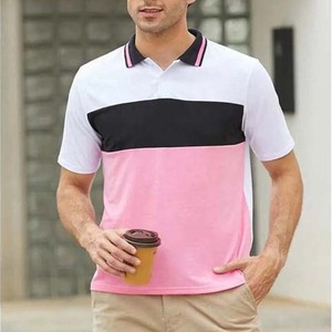 เสื้อโปโลลายทางผู้ชาย ขายส่ง เสื้อกอล์ฟ คอปกพับได้ เสื้อเทนนิสชาย - Product Image 4