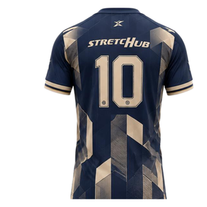 Ensemble de maillots et shorts de football personnalisés en gros – Tenue d'équipe de soccer respirante, vêtements de sport athlétiques à séchage rapide, personnalisables - Product Image 2