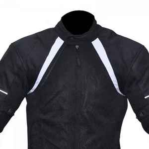 Vestes de course en cuir imperméables et coupe-vent de haute qualité pour hommes, avec logo sur le devant, pour la conduite à moto - Product Image 2