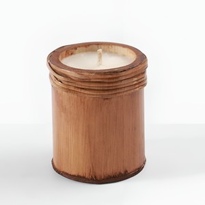 Cheap price hand-made natural soy wax <b>candle</b> in <b>bulk</b> bamboo <b>candles</b> table decor centepiece - Product Image 1