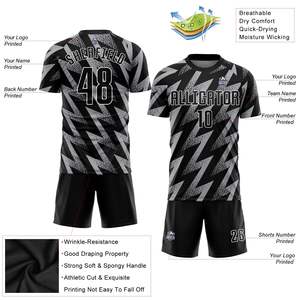 Conjunto de Camiseta de Fútbol Personalizada OEM ODM para Partidos de Fútbol, Conjunto de Camiseta de Secado Rápido para Partidos de Fútbol, Uniforme de Fútbol para Equipos - Product Image 4