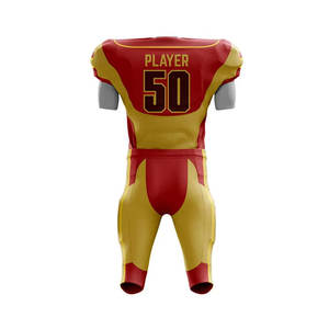 Vêtements de sport pour hommes, uniforme de football américain, vente chaude, haute qualité, imprimé, 100% polyester, respirant, durable - Product Image 3