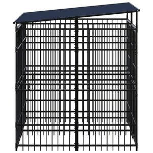 Niches et meubles pour animaux de compagnie en acier noir thermolaqué durable de 39,7 pieds carrés - Product Image 4