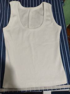 Camiseta sin mangas de algodón acanalado con cuentas para mujer, chaleco bordado en verde oliva, ropa de verano informal, prenda interior. - Product Image 4