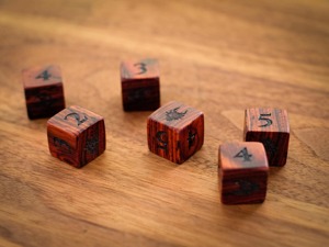 Dés en bois polyédriques robustes, les plus vendus sur le marché, pour les jeux de rôle de table Dungeons and Dragons, article de jeu en gros - Product Image 2