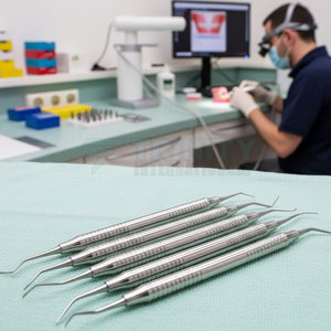 Juego de Curetas Gracey al por Mayor OEM, 7 Piezas, Juego de Curetas Gracey de Acero Inoxidable para Dentistas - Product Image 5