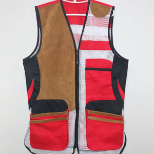 Chaleco de tiro al canto para hombre, transpirable, con malla y hombreras acolchadas, chaleco deportivo de tiro al canto con múltiples bolsillos, venta al por mayor OEM - Product Image 6