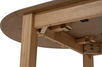 Mesa de Comedor Extensible Ovalada de Madera de Roble Natural Resistente Nesthouz para 4 Personas, Muebles Modernos para Apartamento, Requiere Ensamblaje