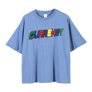 Camiseta de Manga Larga de Doble Capa, Estilo Urbano, de Alta Calidad, con Estampado Gráfico Desgastado y Bordado, Corte Ajustado y Holgado - Product Image 2