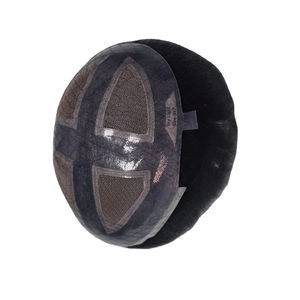 Perruque et toupet pour homme en cheveux indiens Remy de Taz Hair BD avec dentelle frontale Deep Wave et Water Wave, légers et écologiques - Product Image 4