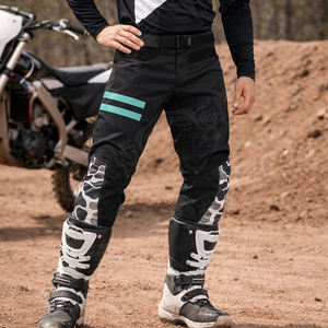 กางเกงขี่มอเตอร์ไซค์แบบสั่งทำพิเศษสำหรับผู้ชาย กางเกงแข่งรถมอเตอร์ไซค์แบบมีแผ่นลายพราง ระบายอากาศได้ดี กางเกงสำหรับนักขี่มอเตอร์ไซค์ขายส่ง - Product Image 2