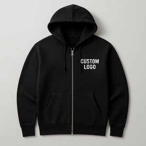 Fabricant de sweats à capuche zippés en molleton 100 % coton de haute qualité, faible MOQ, commandes en gros, 80/20 respirant, lourd, durable, streetwear - Product Image 5