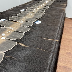 2024 artículos calientes Cierre de encaje transparente Extensiones de cabello crudo 60% + Proporción más larga 100 gramos Cada paquete - Product Image 6