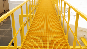 Safety FRP Handrail System Non Conductive Fiberglass Reinforced <b>Plastic</b> Guardrail for Industrial Walkways and Platforms - Product Image 6