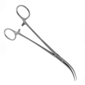 ชุดเครื่องมือคีมผ่าตัดและคีมจับสแตนเลสแบบแมนนวล Bengolea Artery Forceps แบบโค้ง 12 ฟัน ขนาด 20.0 ซม. - Product Image 2