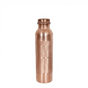 Hammered Copper Water <b>Bottle</b> for Adults BPA Free 750ml Eco-Friendly Reusable Dishwasher Safe with <b>Straw</b> for School Outdoor Use - Product Image 4