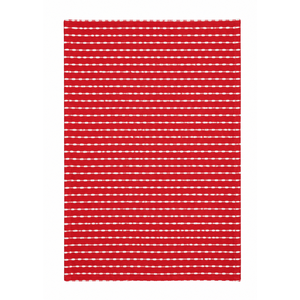 Toalla Promocional Ecológica Tejida a Rayas Rojas y Blancas para Grandes Cantidades y Suministro OEM, Fabricante Indio - Product Image 3