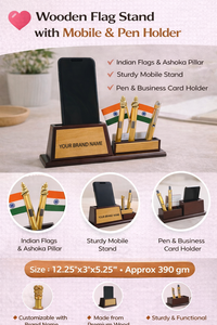 Elegante Portalápices de Madera Personalizado con Impresión - para el Día de la Madre y el Día del Padre - Product Image 3