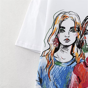 Proveedor Mayorista con Gran Inventario de Camisetas de Algodón Transpirables de Punto Liso para Mujer, Estilo Urbano, para Marca Privada - Product Image 6