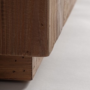 Buffet moderne rustique en bois massif, meuble de rangement minimaliste pour salle à manger, hôtel et villa - Product Image 2