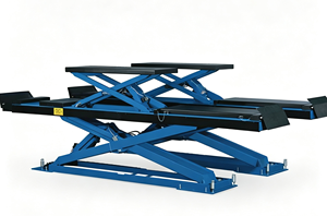 Plataforma Elevadora Hidráulica Tipo Tijera TAYO con Mesas Dobles para Alineación de Ruedas y Mantenimiento de Vehículos - Product Image 1