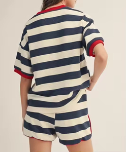 เสื้อครอปท็อปแฟชั่นฤดูร้อนปี 2026 พรีเมียม ขายส่ง เสื้อผ้าผู้หญิง พิมพ์ลายตามสั่ง ผ้าฝ้ายผสมสแปนเด็กซ์ ปักลายวินเทจ สวมใส่สบาย ระบายอากาศได้ดี - Product Image 4