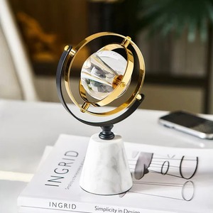 Glass And Marble Globe <b>Table</b> Decor Used For <b>Study</b> Room And Library Styling And Gift Item For Students And Teachers From India - Product Image 5