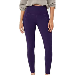 Conjunto de Leggings Deportivos para Mujer, Spandex/Poliéster, Diseño Sólido, Pantalones de Yoga de Alta Calidad, Elásticos, Largos, Tallas Grandes, OEM - Product Image 5