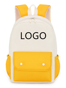 Sac à dos Oxford personnalisé vert et blanc avec fermeture éclair, dos souple, 20-37L, bretelles arquées, léger - Product Image 2
