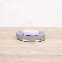 Ensemble de 4 supports de salle de bain de luxe modernes en résine, écologiques et étanches, pour la douche et les accessoires de toilette à domicile