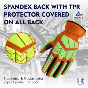 Anti-Slip Grip Premium Quality Impact-Resistant Safety Wear with Enhanced Palm Traction for Heavy-Duty Performance TPR Gloves - Product Image 6