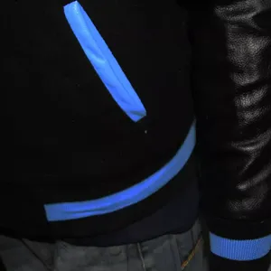 Wholesale Price Solid Color Varsity <b>Jacket</b> for <b>Men</b> Custom Logo Printed Letterman <b>Men's</b> <b>Jacket</b> Comfortable - Product Image 5