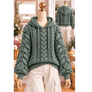 Pulls 100% acrylique ou coton, calibre 12, pour femmes, très tendance, style décontracté, pour la saison hivernale, fournisseur du Bangladesh. - Product Image 6