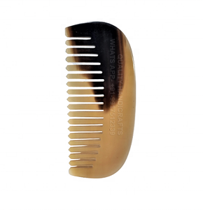 Peigne à cheveux et à barbe en corne de buffle véritable de qualité supérieure, écologique, fabriqué à la main, confortable pour un usage domestique - Product Image 4