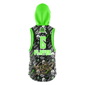 Camiseta de Compresión Juvenil con Logotipo Personalizado, Sin Mangas, Sublimada, Uniforme de Fútbol 7 contra 7 - Product Image 4