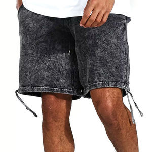Shorts de sport vintage personnalisés en coton délavé à l'acide pour hommes avec taille élastique - Fournisseur en gros de shorts d'entraînement - Product Image 1