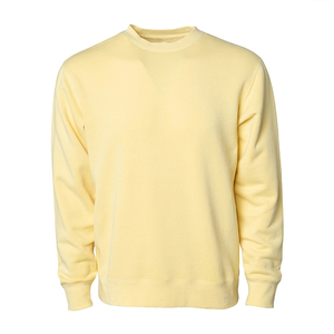 New Design 2021 Wholesale Custom Unisex Crew Neck French Terry Pigment <b>Sweatshirt</b> - Product Image 6