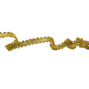 Gold Metal Braided <b>Trim</b> 1cm Handmade Garment Decorative Edge for Clothing Accessories - Product Image 4
