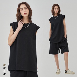 Débardeur de sport unisexe sans manches avec badge, design personnalisé, séchage rapide, respirant, polyester et élasthanne, style décontracté - Product Image 3