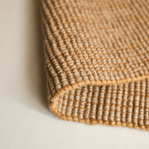 Alfombra de Yute Tejida a Mano, Color Beige, Texturizada, de Fibra Natural, Rústica, Ecológica, para Decoración del Hogar, Venta al Por Mayor - Product Image 4