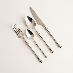 Ensemble de couverts en acier inoxydable de qualité supérieure, finition miroir luxueuse, style vintage français, pour hôtel et restaurant - Product Image 4