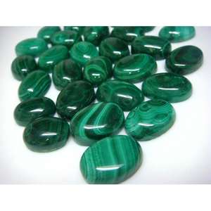 Malaquita Natural, Cabujones Ovalados Lisos, Lote de Piedras Preciosas Calibradas, Piedras Sueltas para Joyería, Alta Calidad - Product Image 2