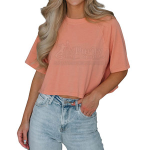 Camisetas Cortas Casuales de Buena Calidad, Último Diseño 2026, Camiseta Corta para Mujer Hecha en Pakistán - Product Image 6