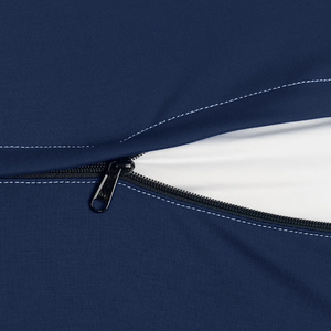 56"D x 38"W x 14"H Navy Oval Therapeutic <b>Zero</b>-Gravity Support Textile Polystyrene Beans Casual Vietnam Bean Bag MD16 - Product Image 2